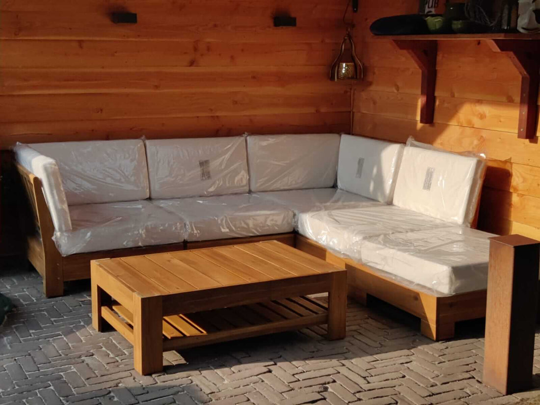 Acaciahouten loungeset in gebruik – foto 7
