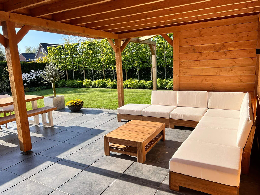 Zonkey houten loungeset met loungetafel – foto 12